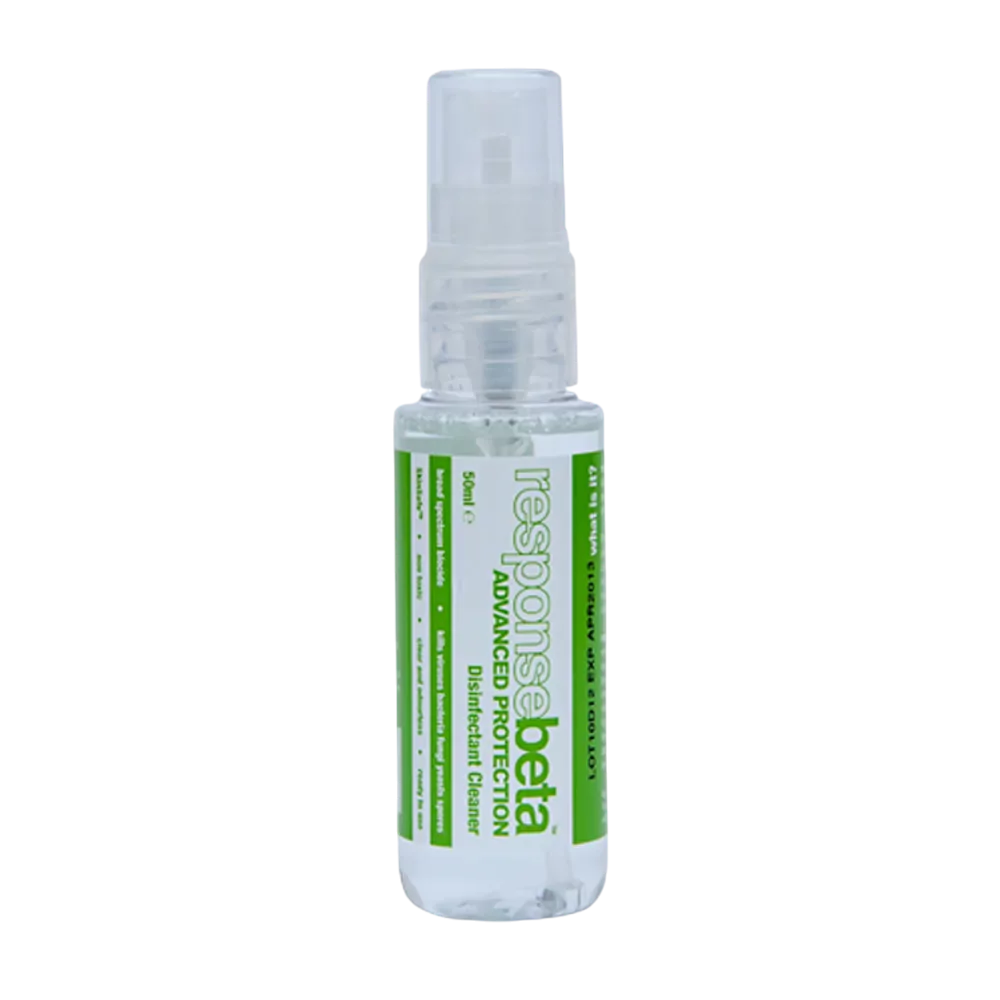 A 50ml bottle of Advanced Disinfectant Spray.