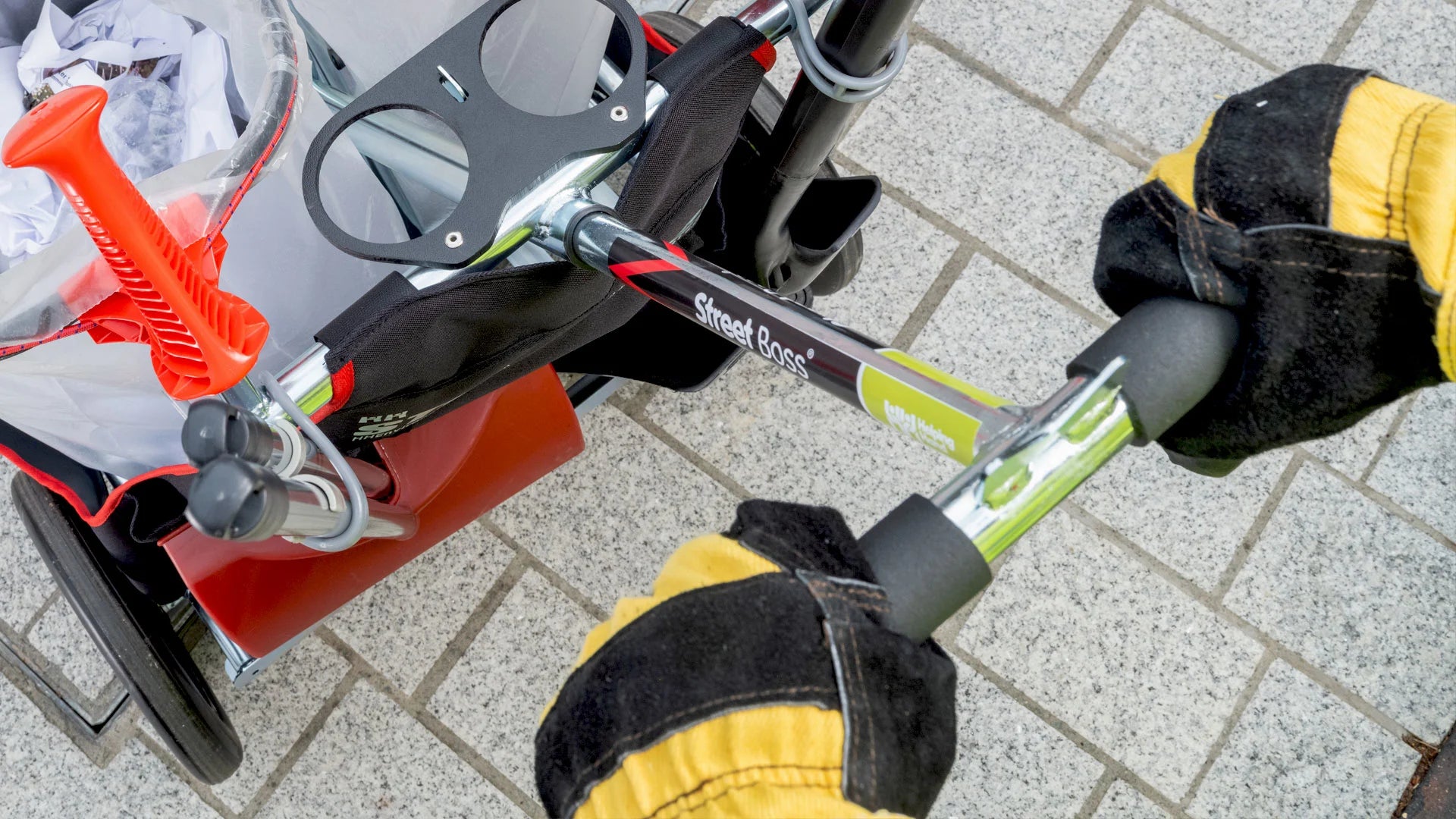 Street Boss Lightweight litter picking cart.
